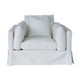 Bennet Swivel Armchair - Sugar - Contemporary style