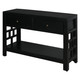Callan 2 Drawer Console - Black - Contemporary style