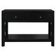 Callan 2 Drawer Console - Black Living Room Furniture - T-0005BLACK