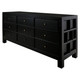 Callan 9 Drawer Chest - Black Bedroom Furniture - T-0007BLACK