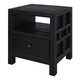 Callan Bedside Table - Black Bedroom Furniture - T-0262BLACK