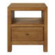 Callan Bedside Table - Mindi Brown - Contemporary style