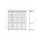 Savannah Display Cabinet w/ Glass Door - Sale on Boho Chic style Dining Room furniture
