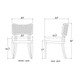 Linea Dining Chair w/ Rattan Back - Hobart, Launceston, Perth Mid-Century Modern style Dining Room furniture