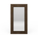 Tuscan Rustic Teak Large Standing Mirror - Size: 230H x 130W x 20D (cm) - Mid-Century Modern style