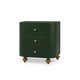 Fenchurch Linen Wrapped Bedside Table - Size: 73H x 71W x 45D (cm) - Boho Luxe style