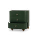 Fenchurch Linen Wrapped Bedside Table - Hand made Boho Luxe style Bedroom furniture