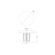 Hobsons Round Dining Table 120cm - Hand made Boho Luxe style Dining Room furniture
