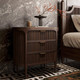 Regent 3 Drawer Dresser w/ Lip Pull Handles - Size: 81H x 91W x 46D (cm) - Mid-Century Modern style