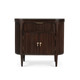 Regent Bedside Table w/ Doors and Lip/Drop Pull Handles - Hand made Mid-Century Modern style Bedroom furniture