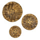 Peonia Outdoor Gold Wall Art Set/3 - Melbourne, Sydney, Brisbane delivery