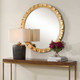 Haya Round Gold Mirror Mid-Century Modern style Wall Mirror Decor