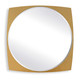 Neilia Round Brass Mirror - Size: 122H x 122W x 5D (cm) - Mid-Century Modern style Neilia Round Brass Mirror - Size: 122H x 122W x 5D (cm) - Mid-Century Modern style