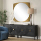 Neilia Round Brass Mirror Mid-Century Modern style Wall Mirror Decor Neilia Round Brass Mirror Mid-Century Modern style Wall Mirror Decor