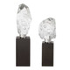 Crystal Peak Sculptures Set/2 Contemporary style Sculpture Decor