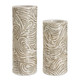 Timber Swirl Earth Tone Vases Set/2 - Size: 40H x 15W x 15D (cm) - Coastal style