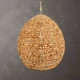 Kauri 5 Light Wooden Bead Pendant - Size: 79H x 75W x 75D (cm) - Mid-Century Modern style