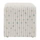 Joie White Chenille Ottoman - Australia wide delivery