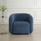 Junie Blue Swivel Barrel Chair Contemporary style Armchair Decor