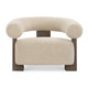 Lennox Shearling Accent Chair - Size: 69H x 97W x 80D (cm) - Contemporary style