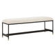 Halston Upholstered White Bench - Australia wide delivery