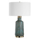 Dauphine Cracked Teal Table Lamp - Australia wide delivery