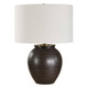 Hawkins Bronze Ribbed Table Lamp - Australia wide delivery