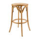 Bentwood Round Counter Stool w/Rattan Seat - Oak (MLVOD-CAFE-21)