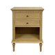 Marie Open Bedside Table (Small) - Natural Oak - Hamptons style