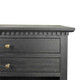 Marie Side Table Black Oak Large - Hand made Living Room furniture