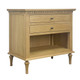 Marie Open Bedside Table (Large) - Natural Oak Living Room Furniture - HL129-76-CN