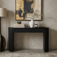 Hammond Black Oak Console Table With Drawers - ML629-107