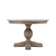 Lisbon Round Dining Table 120Cm - Weathered Oak - Hand made Dining Room furniture