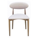 Arlo Dining Chair - Weathered Oak/ Natural Linen - Mid-Century Modern style