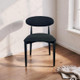 Arlo Dining Chair Black Oak/ Black Linen - MLM63-107F08