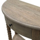 Belleville Bobbin Curved Console Small - Weathered Oak - Melbourne, Sydney, Brisbane French Provincial style Living Room furniture