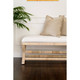 Renoir Rattan X Bench Medium - Rattan Natural / Arctic Fabric - Melbourne, Sydney, Brisbane Mid-Century Modern style Bedroom furniture