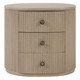 Kraton Oval Bedside Table - Sandbar - Mid-Century Modern style