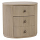 Kraton Oval Bedside Table - Sandbar Bedroom Furniture - 28407SNB