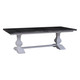 Miniature Trestle Table (Cheese Board) -White / Dior Grey - French Provincial style
