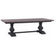 Miniature Trestle Table (Cheese Board) - Weathered Black / Sorrel Brown - French Provincial style