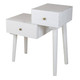 Cube Side Table - White Living Room Furniture - NK-010WHITE