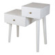 Cube Side Table - White Living Room Furniture - NK-010WHITE