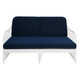 Antigua 2.5 Seater - White - Coastal style