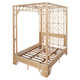 Nirvana 4 Poster King Bed Bedroom Furniture - R-0756
