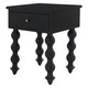 Bolan Bedside Table - Black Bedroom Furniture - T-0372BLACK