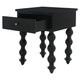 Bolan Bedside Table - Black - Hand made Bedroom furniture