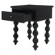 Bolan Bedside Table - Black - Hand made Bedroom furniture