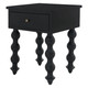 Bolan Bedside Table - Black Bedroom Furniture - T-0372BLACK