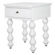 Bolan Bedside Table - White Bedroom Furniture - T-0372WHITE